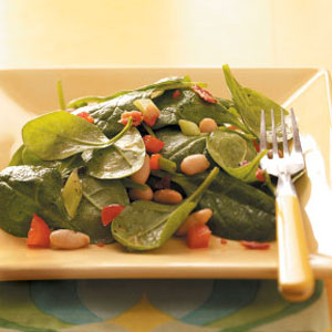 Spinach and Chick Pea mix